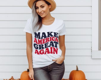 Make America Great Again T-Shirt – Classic MAGA Trump Tee, Retro America Shirt, Political Merchandise, Gift for Patriots, USA Pride Shirt