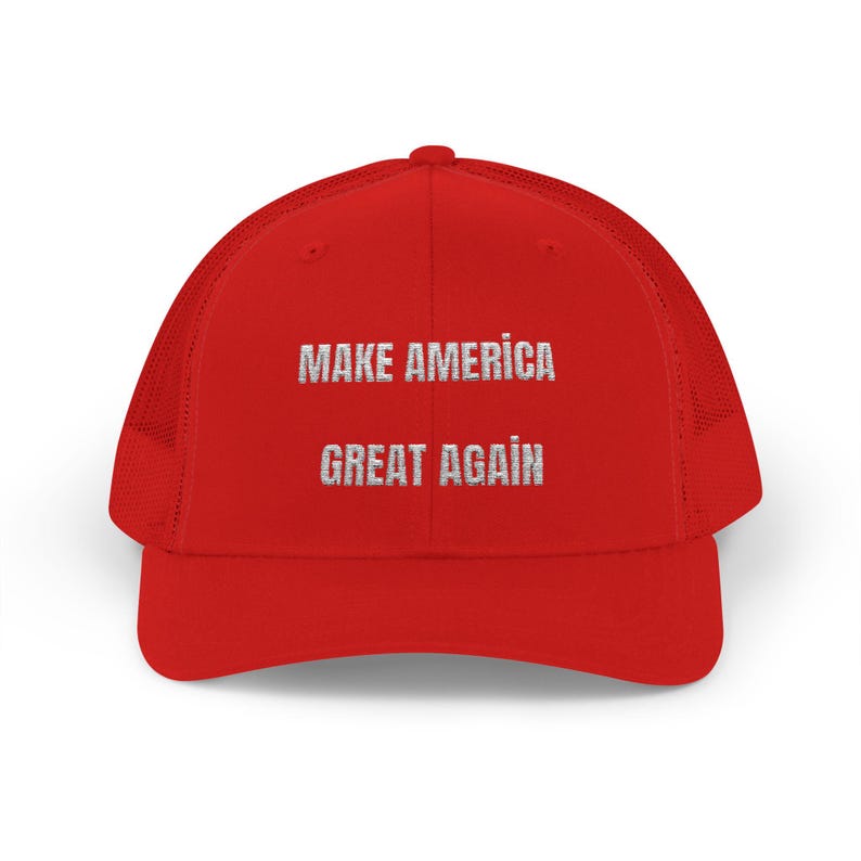 Make America Great Again, Embroidered MAGA Trucker Cap, Make America Kind Again, Make America Cowboy Again , Great Gift for America Lovers image 3