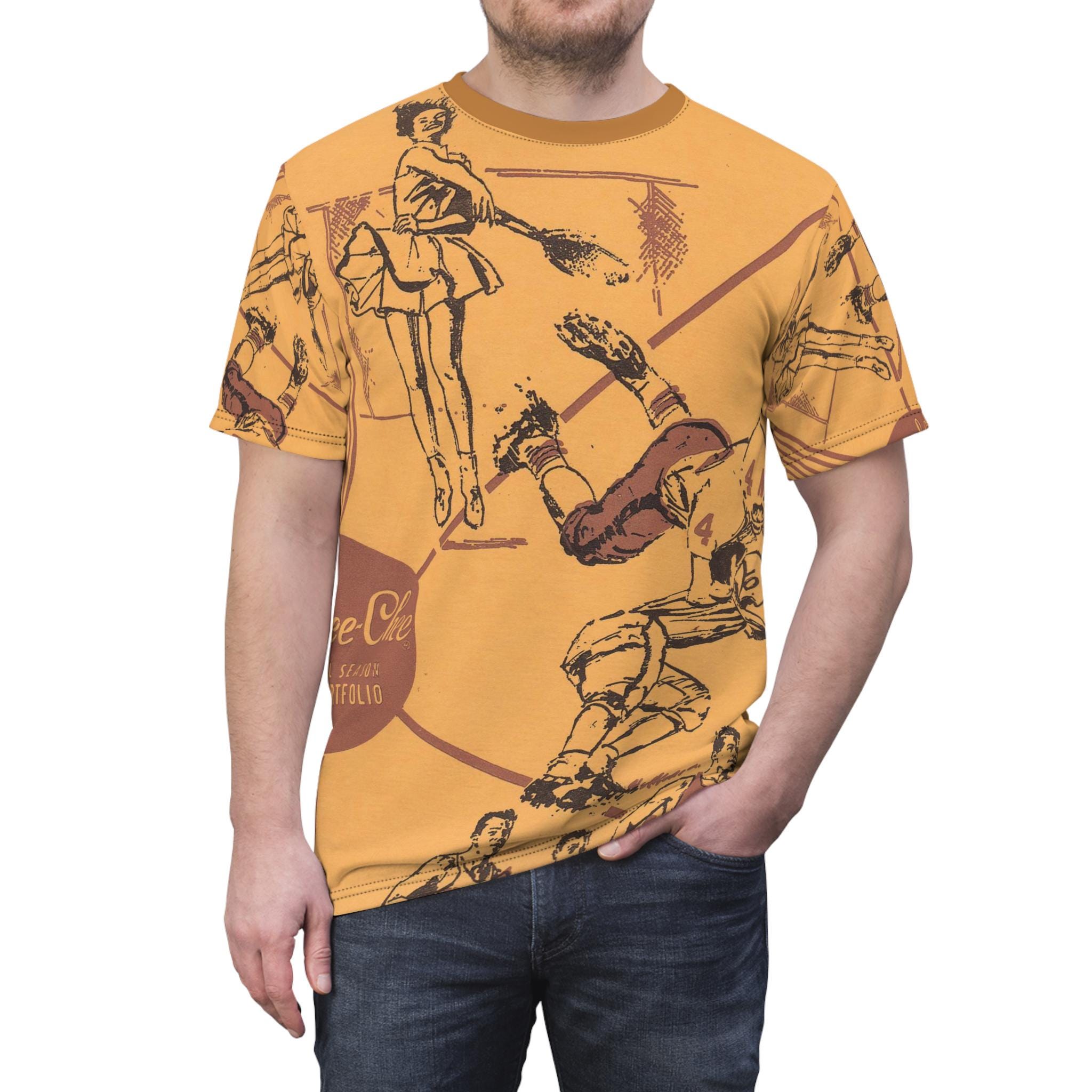 Vintage Retro Pee-chee Folder Print on Unisex Cut & Sew Tee All