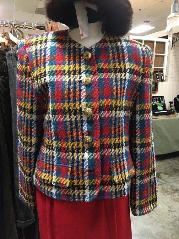 mens plaid blazer vintage
