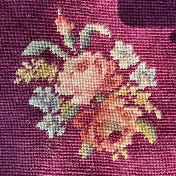 Vintage Needlepoint Pillows Etsy