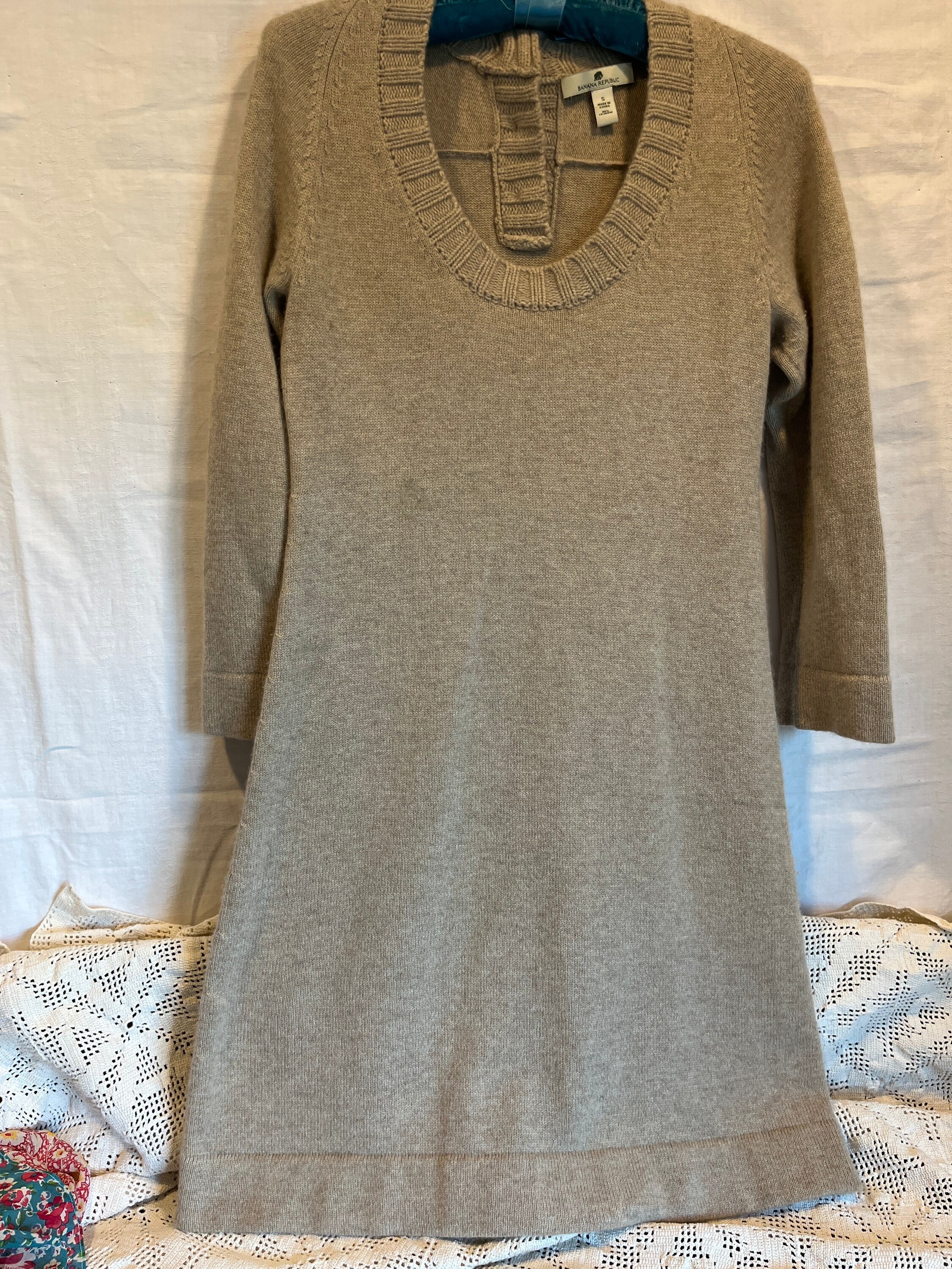 Cashmere Sweater Dress Banana Republic 