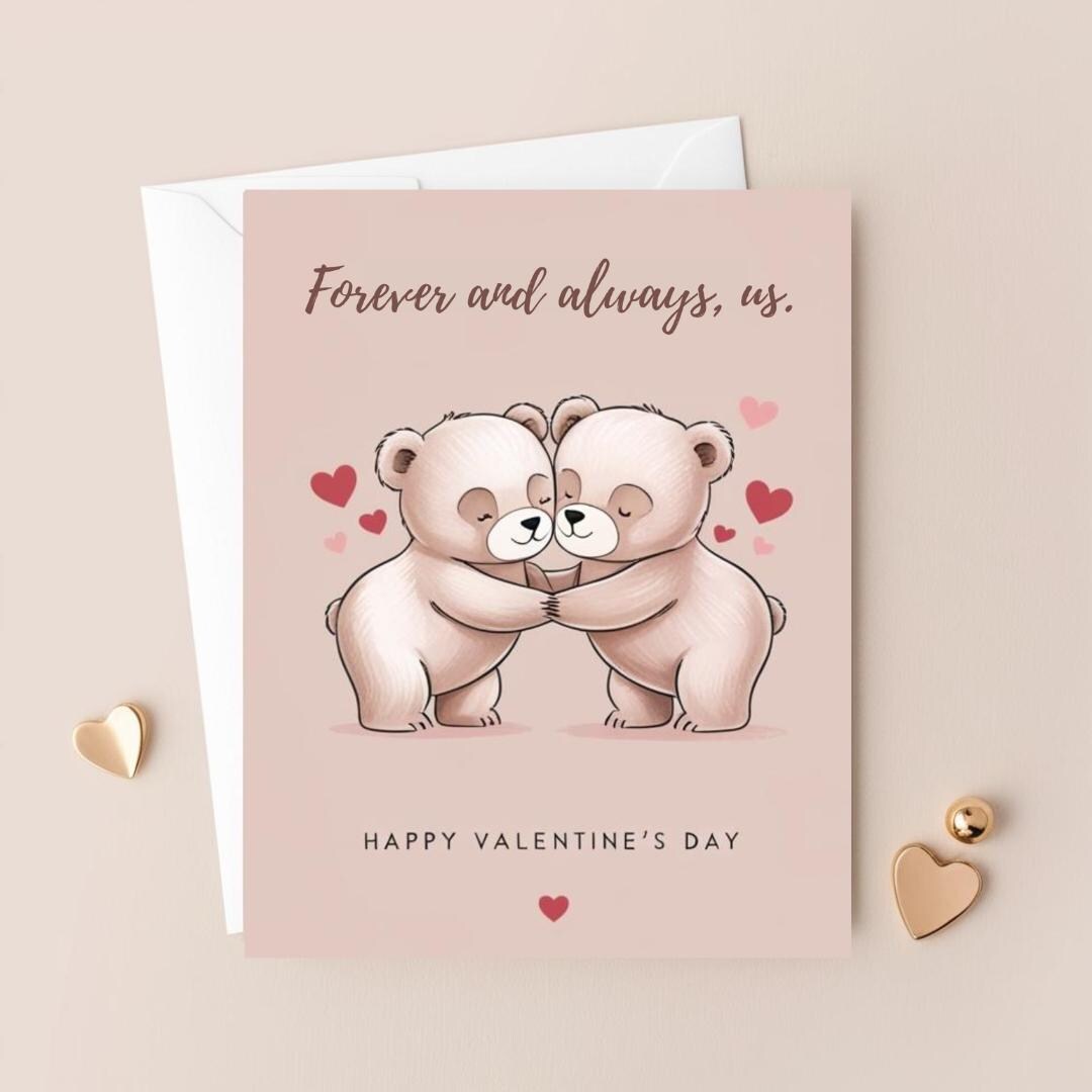 Customizable Valentines Day Card Personalized Love Note for Him, Her ...