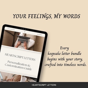 Personalized Keepsake Letter Bundle Editable Customizable Printable Letters Digital Gift Made for You