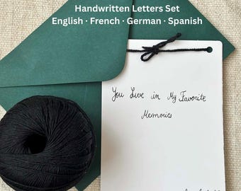 Servicio de cartas de amor manuscritas regalo de aniversario sorpresa romántica San Valentín ocasión especial mensaje personalizado emotivo