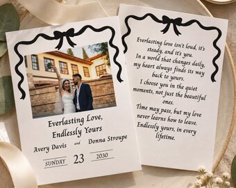 Personalized Wedding Letter for Groom: Romantic Keepsake Gift Printed