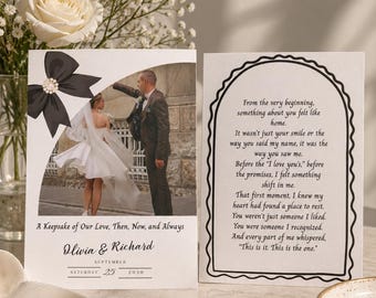 Love Letter Set for Couple Printed Keepsake Personalized Handwritten Romantic Letters Wedding Anniversary Gift