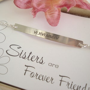 Personalized nameplate bracelets...Engraved Long Bar Bracelet, handmade jewelry, everyday, Gift for her, bridesmaid, best friends gift