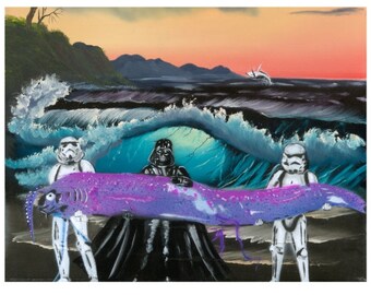 A Lucky Catch 11"x14" print