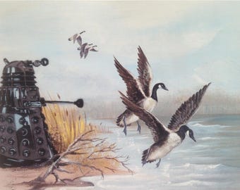 Dalek Goose Extreminator 11"x14" print