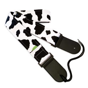 Cow Print Guitar Strap