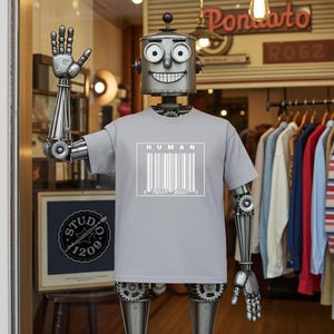 Pas seulement un numéro !  T-shirt code-barres humain