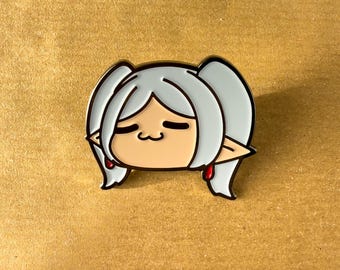Kawaii Elf Anime Pin - Iconic White Hair Elf Pin - Perfect Otaku Gift