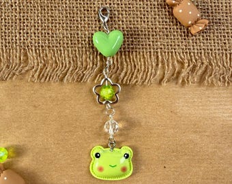 Toady Kawaii Frog Phone Strap – Chibi Froggy Phone Charm Anime Style – Gift Idea