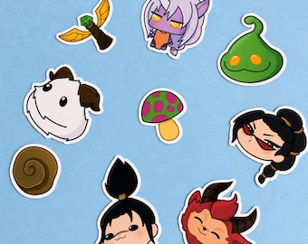 League of Legends Kawaii Sticker Pack - Cute LoL Vinyl Stickers