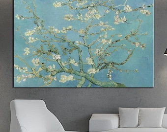 Van Gogh Almond Blossoms Canvas Print: Impressionist Floral Wall Art