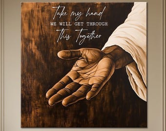 Hand of God Canvas Print, Christian Home Decor, Ready to Hang