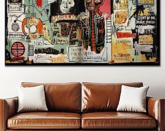 American Street Art Canvas Print: Modern Graffiti Wall Decor