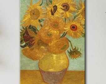 Van Gogh Sunflowers Canvas Print: Impressionist Vintage Wall Art