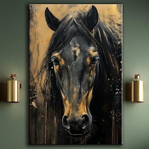 Beautiful animal horse canvas print Horse Print Large Canvas Art Rustic Art Western Decor Animal wall art Horse Lover Birthday Gift