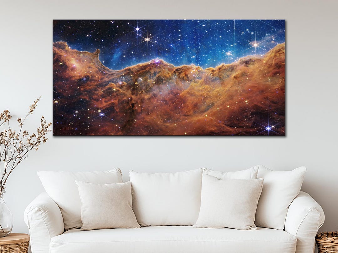 NASA Canvas Space Telescope James Webb Carina Nebula Wall Art Space ...