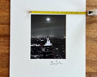 Gelatina de plata, impresión en cuarto oscuro de la École Militaire, tomada desde la Torre Eiffel en París