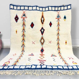 Beni Ourain Rug - Moroccan Rug - Colorful Moroccan Rug -Colorful Rug - Morrocan Rug -Berber Rug Beni Ourain Rug Boho Rug,rug for living room