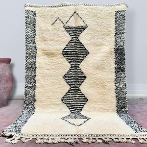 Moroccan rug handmade - Moroccan area rug - Beni ourain rug - Moroccan berber rug - Handmade rug - Morocco rug - Moroccan wool rug