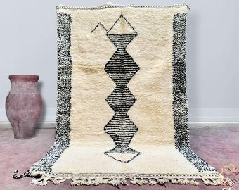 Moroccan rug handmade - Moroccan area rug - Beni ourain rug - Moroccan berber rug - Handmade rug - Morocco rug - Moroccan wool rug