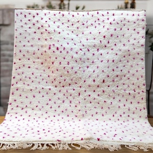 Moroccan rug pink - Beni ourain rug - Wool berber rug - Custom rug - Handmade rug - Pink rug - Free shipping - Moroccan pink rug - Pink
