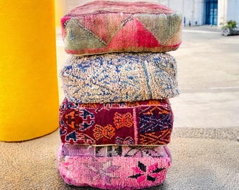 SCONTO DEL 70% Pouf Kilim marocchino, Pouf per mobili da esterno, Pouf marocchino vintage, Pouf per sedia da esterno, Pouf per meditazione yoga, Pouf Kilim da esterno