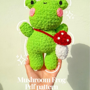 Mushroom frog crochet pattern pdf
