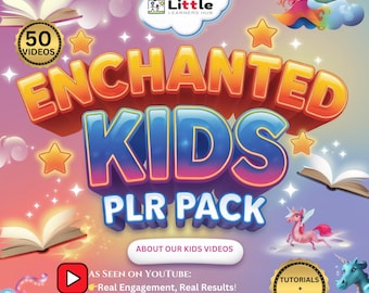 Kids Video Canva Templates: 50 Educational Stories with Voiceovers (PLR)