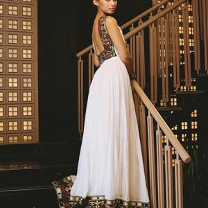 slim fit dress slacks Ethiopian Wedding Kaba Black main image 0