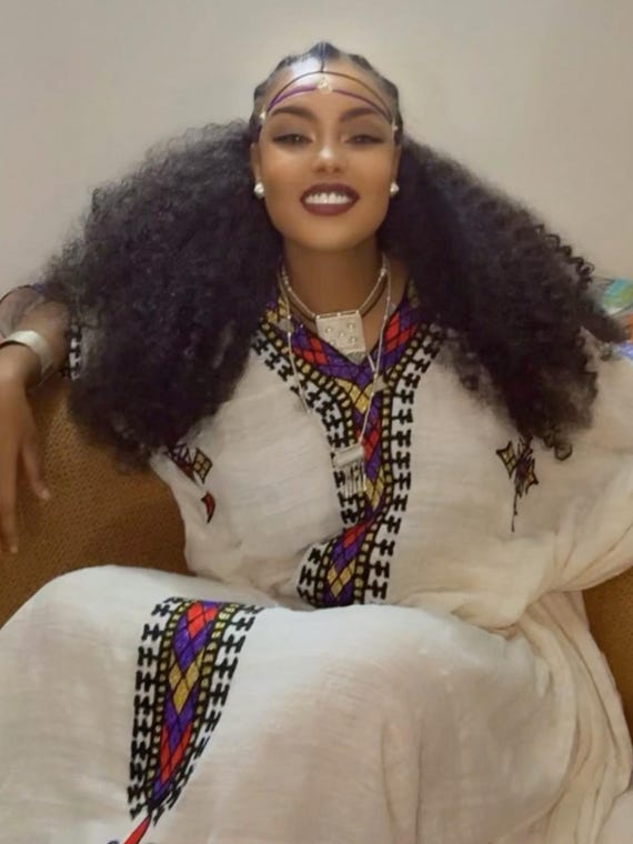 slim fit dress slacks Simple Light Blue Habesha dress