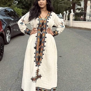 Habesha Kemis| Ethiopian Dress| Eritrean Dress| Fetil Kemis Style| Handmade| Eritrean Ethiopian| Tibeb| Gift| Ethiopia| Habesha Dress Design