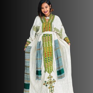 Habesha Kemis| Ethiopian Dress| Eritrean| Kemis| Fetil Kemis| Handmade| Cotton| tIbeb| Ethiopian Gift| Ethiopia| Habesha Dress| Habesha