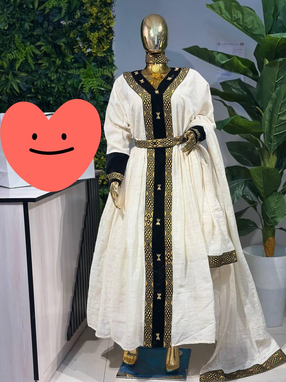 Black and Gold Ethiopia Dress - Etsy