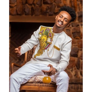 Ethiopian/Eritrean Men Shirt| Ethiopian Men| Ethiopian Orthodox church Attire| Habesha Gift For Him| Tilet| Ethiopia| Habesha Clothing