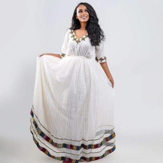 slim fit dress slacks Debab Ethiopian Dress 3XL main image 1