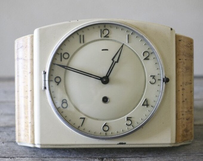 Enamel Wall Clock Etsy