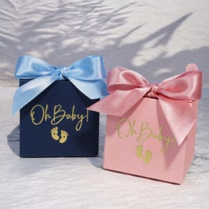 Oh Baby Bonbonnière, Boîte-cadeau 10/20/50 pièces, Boîte-cadeau pour baby shower, Boîte de bonbons d'anniversaire, Boîte-cadeau en papier, Boîte-cadeau exquise et ravissante