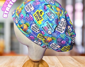 Quick case Stretchy Knit Scrub Hat