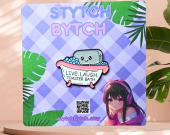 Live laugh toaster bath sassy pin