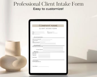 Editable Client Intake Form Template – Streamline Your Onboarding Process
