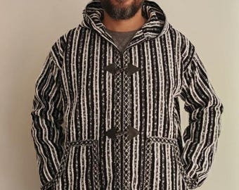 Handmade Moroccan men’s Wool Jacket for Winter