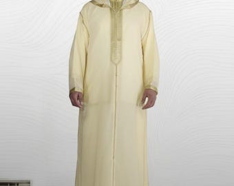 Hooded Premium Nikkah Djellaba See Through - Etsy