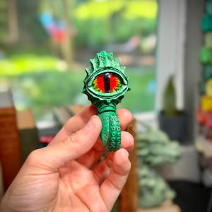 Unpainted -Abyssal Eye Wall Hook - Fantasy Hook  - Home Decor