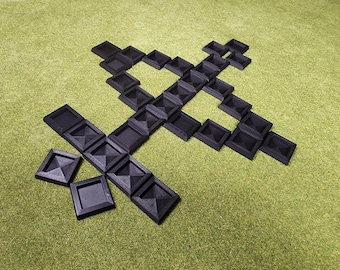 20mm Square To 30mm Square Base Adapters - Base Conversions Wargaming Old