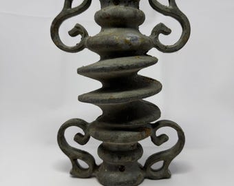Antique Cast Iron Architectural Salvage Element Scrolled Handles Set Screws 10"